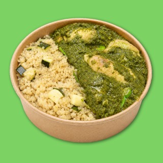 Creamy chicken curry with spinach
