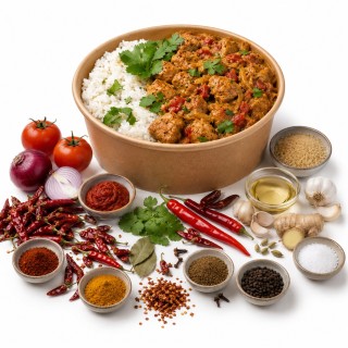 Curry poulet Vindaloo     🌶🌶🌶