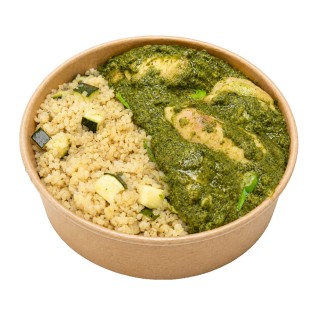 Curry  de poulet aux épinards