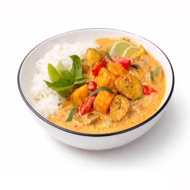 ⭐️ Curry Thaï Vegetarian: Poivron, patate douce, banane plantain (style Massaman)