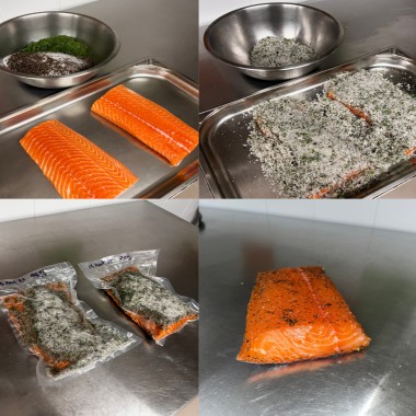 Gravlax de saumon à l'aneth