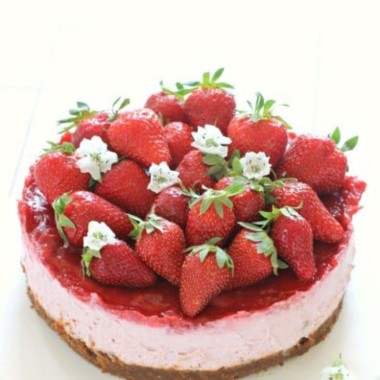 Cheesecake à la fraise